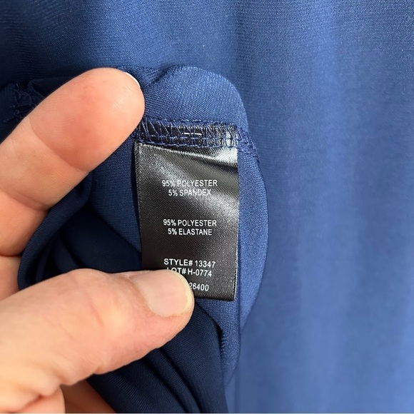 New ANTTHONY Gold Button Trim Military Jacket Women's Size 1X Navy Blue & Tank - Picture 7 of 7